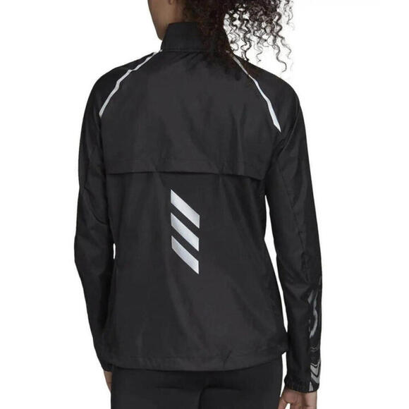 adidas Glam On Womens Running Jacket - Black Size 2X New - Picture 2 of 5